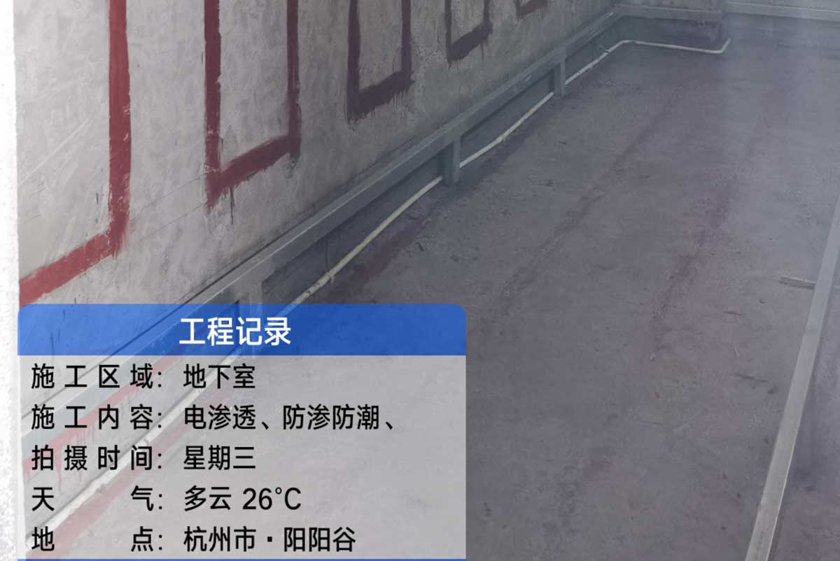 杭州阳明谷别墅地下室立威电渗透防潮系统应用方案